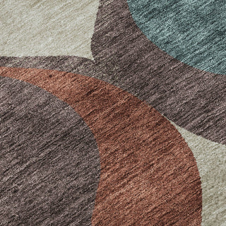 Piper Looms Mayfield Mid-century Modern AMF749 Brown Machine Washable Area Rug Swatch Image