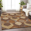 Piper Looms Mayfield Mid-century Modern AMF749 Copper Machine Washable Area Rug Lifestyle Image Feature