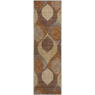 Piper Looms Mayfield Mid-century Modern AMF749 Copper Machine Washable Area Rug Runner Main Image