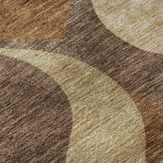 Piper Looms Mayfield Mid-century Modern AMF749 Copper Machine Washable Area Rug Swatch Image