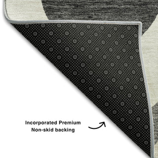 Piper Looms Mayfield Mid-century Modern AMF749 Gray Machine Washable Area Rug Backing Image