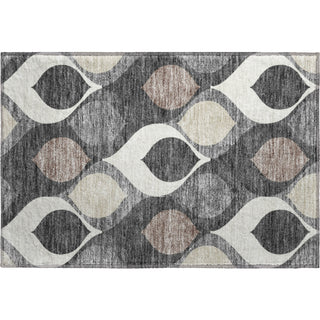 Piper Looms Mayfield Mid-century Modern AMF749 Gray Machine Washable Area Rug Scatter Main Image