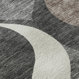 Piper Looms Mayfield Mid-century Modern AMF749 Gray Machine Washable Area Rug Swatch Image
