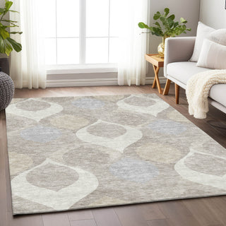 Piper Looms Mayfield Mid-century Modern AMF749 Ivory Machine Washable Area Rug Lifestyle Image Feature