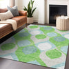 Piper Looms Mayfield Mid-century Modern AMF749 Lime Machine Washable Area Rug Lifestyle Image Feature
