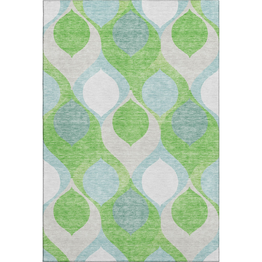 Piper Looms Mayfield Mid-century Modern AMF749 Lime Machine Washable Area Rug main image