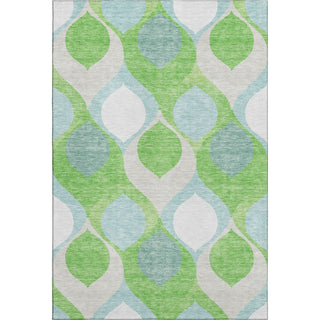 Piper Looms Mayfield Mid-century Modern AMF749 Lime Machine Washable Area Rug main image