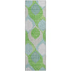 Piper Looms Mayfield Mid-century Modern AMF749 Lime Machine Washable Area Rug Runner Main Image