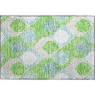 Piper Looms Mayfield Mid-century Modern AMF749 Lime Machine Washable Area Rug Scatter Main Image