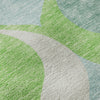 Piper Looms Mayfield Mid-century Modern AMF749 Lime Machine Washable Area Rug Swatch Image