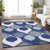 Piper Looms Mayfield Mid-century Modern AMF749 Navy Machine Washable Area Rug Lifestyle Image Feature