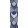 Piper Looms Mayfield Mid-century Modern AMF749 Navy Machine Washable Area Rug Runner Main Image