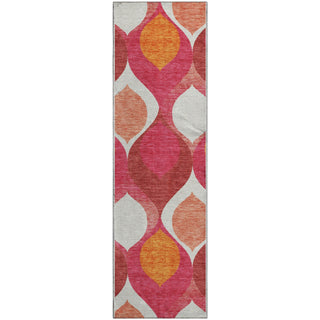 Piper Looms Mayfield Mid-century Modern AMF749 Pink Machine Washable Area Rug Runner Main Image