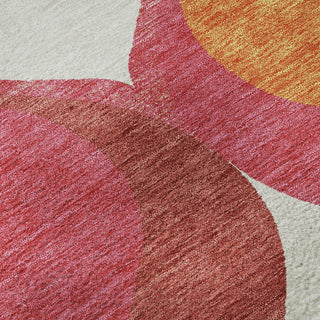 Piper Looms Mayfield Mid-century Modern AMF749 Pink Machine Washable Area Rug Swatch Image