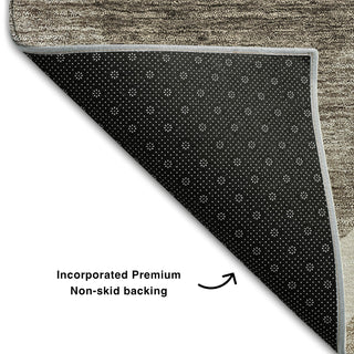 Piper Looms Mayfield Mid-century Modern AMF749 Taupe Machine Washable Area Rug Backing Image