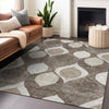 Piper Looms Mayfield Mid-century Modern AMF749 Taupe Machine Washable Area Rug Lifestyle Image Feature