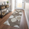 Piper Looms Mayfield Mid-century Modern AMF749 Taupe Machine Washable Area Rug Runner Lifestyle Image Feature