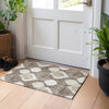 Piper Looms Mayfield Mid-century Modern AMF749 Taupe Machine Washable Area Rug Scatter Lifestyle Image Feature