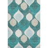 Piper Looms Mayfield Mid-century Modern AMF749 Teal Machine Washable Area Rug main image