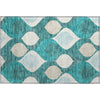 Piper Looms Mayfield Mid-century Modern AMF749 Teal Machine Washable Area Rug Scatter Main Image