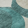 Piper Looms Mayfield Mid-century Modern AMF749 Teal Machine Washable Area Rug Swatch Image