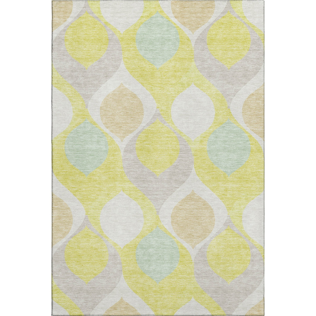 Piper Looms Mayfield Mid-century Modern AMF749 Yellow Machine Washable Area Rug main image