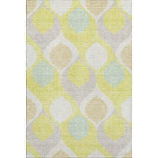 Piper Looms Mayfield Mid-century Modern AMF749 Yellow Machine Washable Area Rug main image