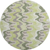 Piper Looms Mayfield Waves AMF750 Aloe Machine Washable Area Rug Round Main Image