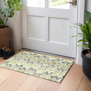 Piper Looms Mayfield Waves AMF750 Aloe Machine Washable Area Rug Scatter Lifestyle Image Feature