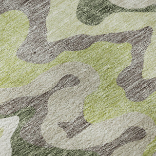 Piper Looms Mayfield Waves AMF750 Aloe Machine Washable Area Rug Swatch Image