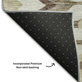 Piper Looms Mayfield Waves AMF750 Beige Machine Washable Area Rug Backing Image