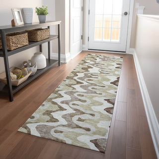 Piper Looms Mayfield Waves AMF750 Beige Machine Washable Area Rug Runner Lifestyle Image Feature