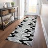 Piper Looms Mayfield Waves AMF750 Black Machine Washable Area Rug Runner Lifestyle Image Feature