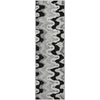 Piper Looms Mayfield Waves AMF750 Black Machine Washable Area Rug Runner Main Image