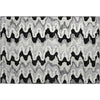 Piper Looms Mayfield Waves AMF750 Black Machine Washable Area Rug Scatter Main Image