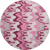 Piper Looms Mayfield Waves AMF750 Blush Machine Washable Area Rug Round Main Image