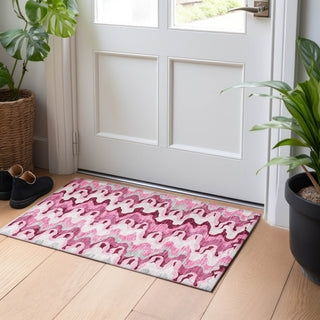 Piper Looms Mayfield Waves AMF750 Blush Machine Washable Area Rug Scatter Lifestyle Image Feature