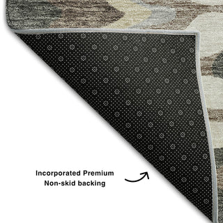 Piper Looms Mayfield Waves AMF750 Charcoal Machine Washable Area Rug Backing Image