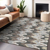 Piper Looms Mayfield Waves AMF750 Charcoal Machine Washable Area Rug Lifestyle Image Feature