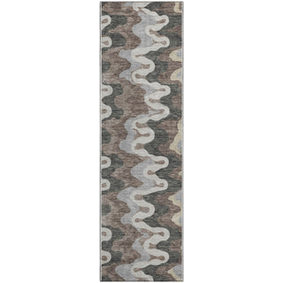 Piper Looms Mayfield Waves AMF750 Charcoal Machine Washable Area Rug Runner Main Image