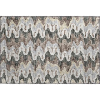 Piper Looms Mayfield Waves AMF750 Charcoal Machine Washable Area Rug Scatter Main Image