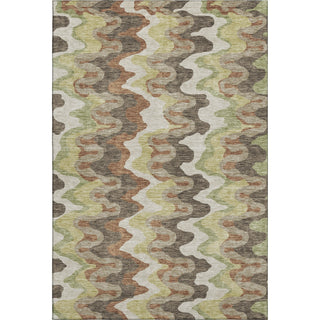Piper Looms Mayfield Waves AMF750 Chocolate Machine Washable Area Rug main image