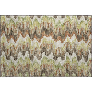 Piper Looms Mayfield Waves AMF750 Chocolate Machine Washable Area Rug Scatter Main Image