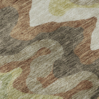 Piper Looms Mayfield Waves AMF750 Chocolate Machine Washable Area Rug Swatch Image