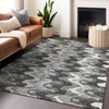 Piper Looms Mayfield Waves AMF750 Gray Machine Washable Area Rug Lifestyle Image Feature