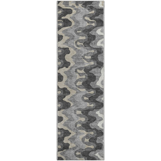 Piper Looms Mayfield Waves AMF750 Gray Machine Washable Area Rug Runner Main Image