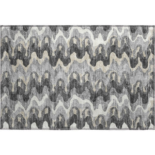 Piper Looms Mayfield Waves AMF750 Gray Machine Washable Area Rug Scatter Main Image