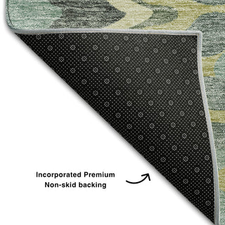 Piper Looms Mayfield Waves AMF750 Sage Machine Washable Area Rug Backing Image
