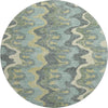 Piper Looms Mayfield Waves AMF750 Sage Machine Washable Area Rug Round Main Image
