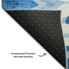 Piper Looms Mayfield Waves AMF750 Sky Machine Washable Area Rug Backing Image